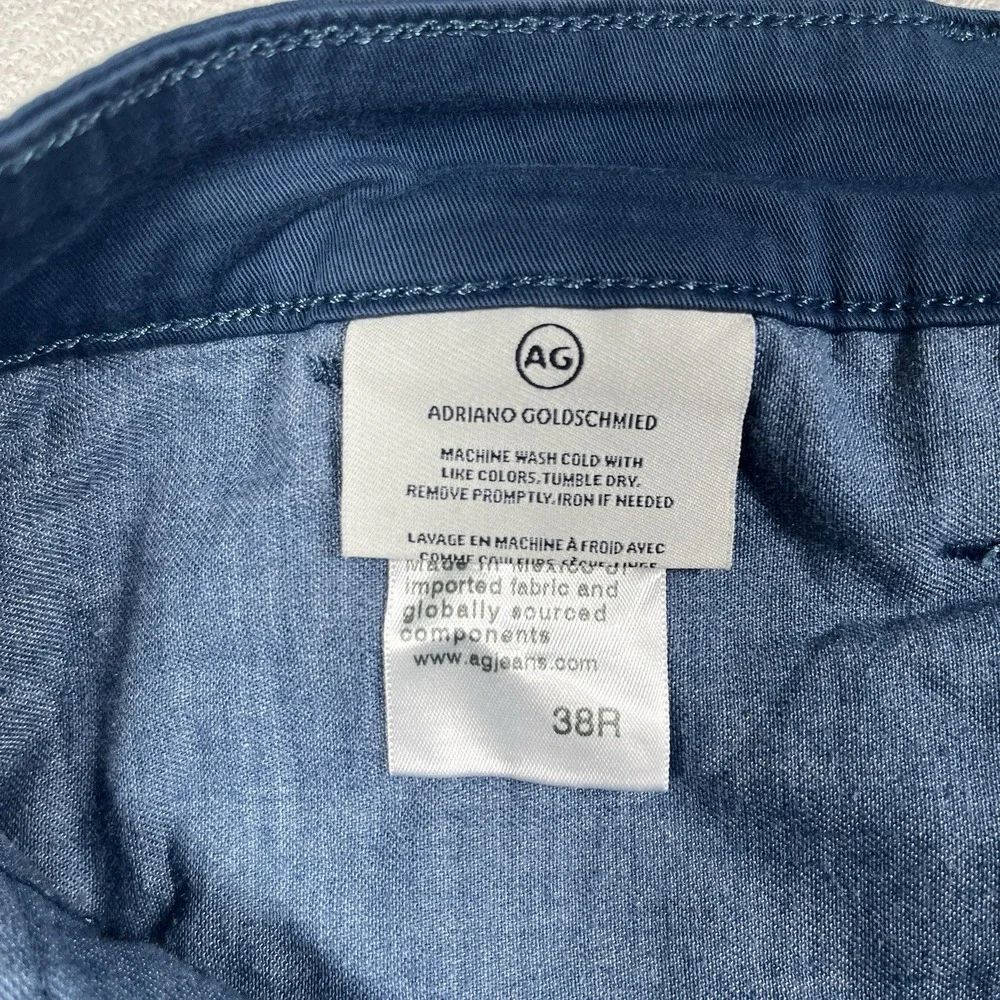 AG Adriano Goldschmied The Griffin Relaxed Shorts Navy Mens 38R Chino Stretch